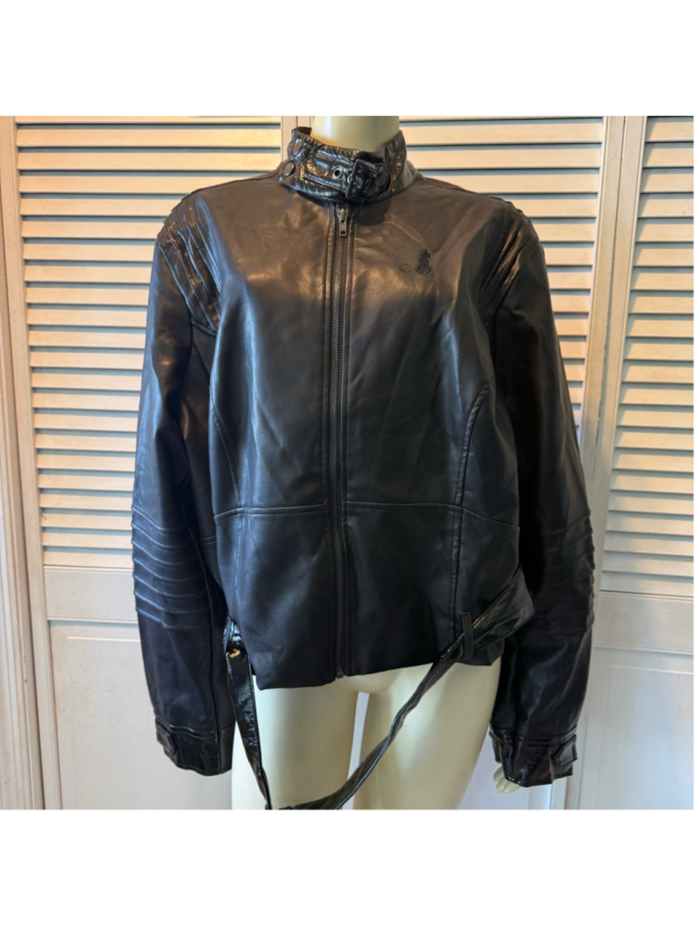 Women's Hot Topic Black Faux Leather Moto Jacket